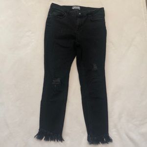 Free People Great Heights Frayed Skinny Jeans